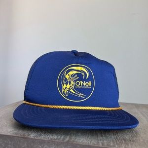 O’Neill trucker hat.